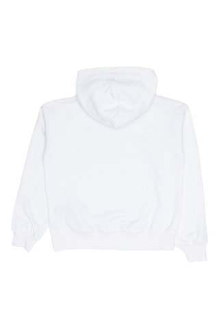 Sweat à capuche - Blanc - Blanc et bleu