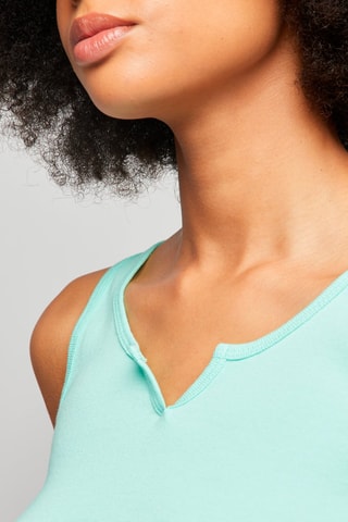 Crop top - Turquoise - Blanc, rouge et violet