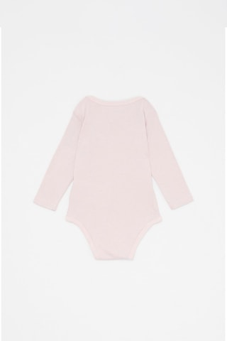 3 bodys American Classics - Rose et gris chiné - Blanc, rose et gris