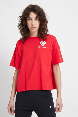 T-shirt - Rouge - Blanc et rouge