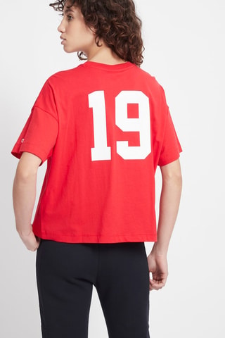 T-shirt - Rouge - Blanc et rouge