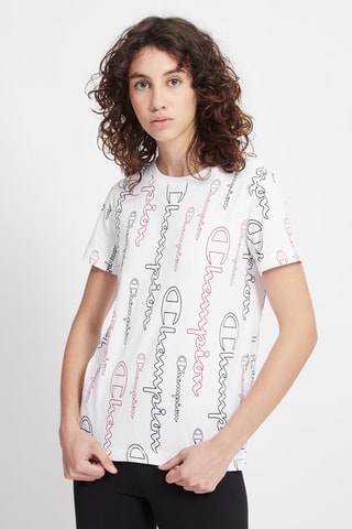 T-shirt - Blanc - Blanc et rose