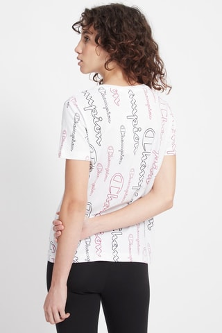 T-shirt - Blanc - Blanc et rose