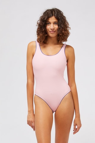 Maillot 1 pièce - Rose - Blanc, bleu et rose
