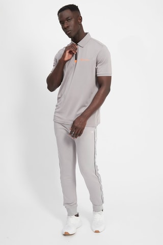 Pantalon - Gris clair - Blanc, noir, rouge et gris