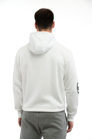 Sweat à capuche - Blanc - Blanc et noir