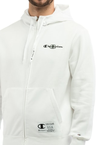 Sweat à capuche - Blanc - Blanc et noir