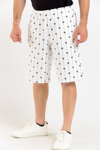 Bermuda - Blanc - Blanc et noir