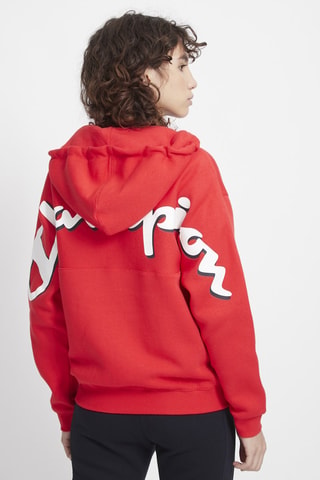Sweat à capuche - Rouge - Blanc, rouge et gris