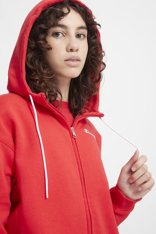 Sweat à capuche - Rouge - Blanc, rouge et gris