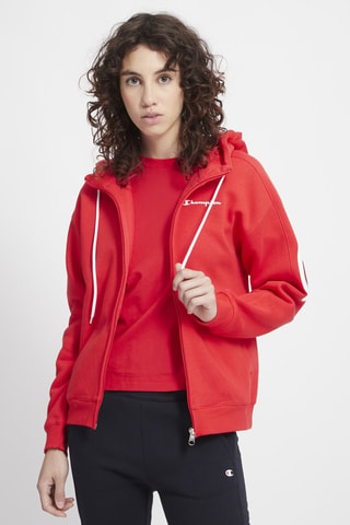 Sweat à capuche - Rouge - Blanc, rouge et gris