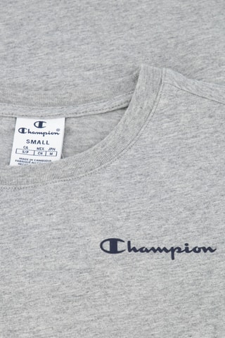 T-shirt - Gris clair chiné et bleu marine - Blanc, rouge, bleu et gris
