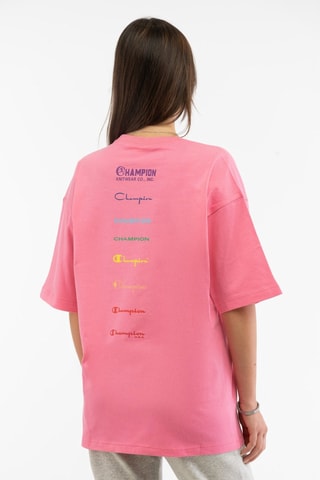 T-shirt - Rose - Blanc, bleu et rose