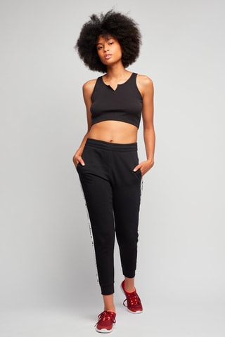 Crop top - Noir - Blanc, noir et rouge