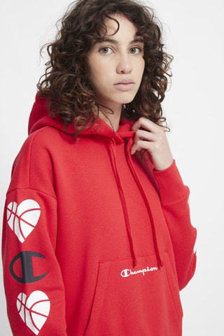 Sweat à capuche - Rouge - Blanc, noir et rouge