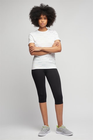 T-shirt - Blanc - Blanc, noir, rouge, jaune et orange