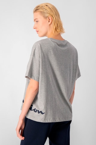 T-shirt - Gris chiné - Bleu et gris