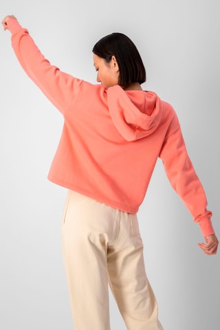 Sweat à capuche - Corail - Blanc et rouge