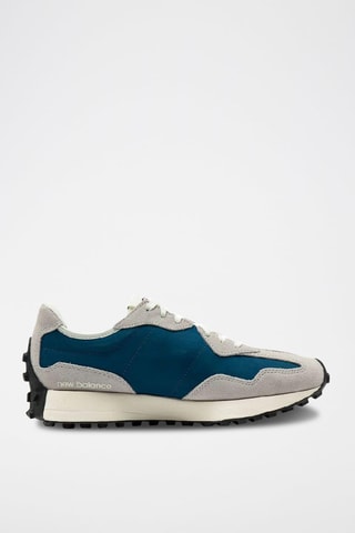 Baskets en nubuck 327 - Gris et bleu marine