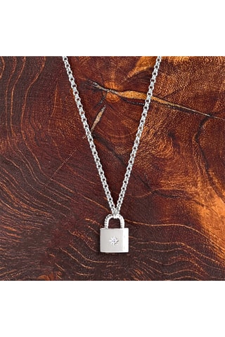 Collier Argent et zircon