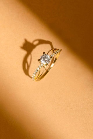 Bague Coup de foudre - Or jaune