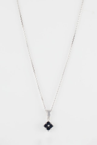 Pendentif Siraya Or blanc et saphirs