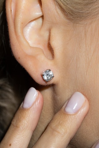 Puces - 
Or blanc et diamants naturels