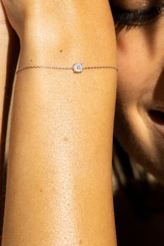 Bracelet Simply - Or blanc et diamants naturels