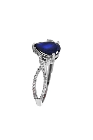 Bague San Diego - Or blanc et diamants naturels