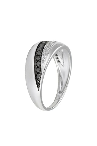 Bague diamants naturels Bicolores - Or blanc et diamants naturels