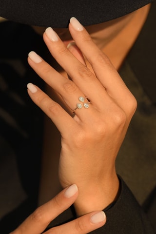 Bague Samira - Or blanc et diamants naturels