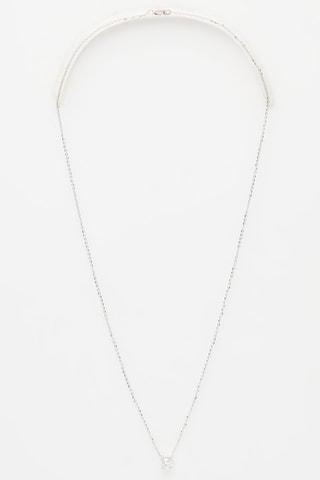 Collier Brillant d'amour - Or blanc et diamant natrurel