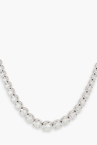 Collier Rivière 3 carats - Or blanc et diamants naturels