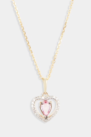 Pendentif Taccia - Or jaune, diamants naturels et saphir