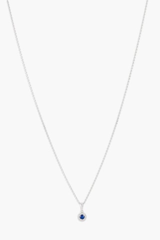 Pendentif Précieux Saphir - Or blanc, diamants naturels et saphir