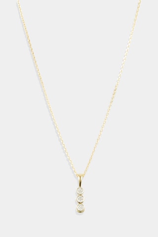 Pendentif Mini trilogy - Or jaune et diamants naturels