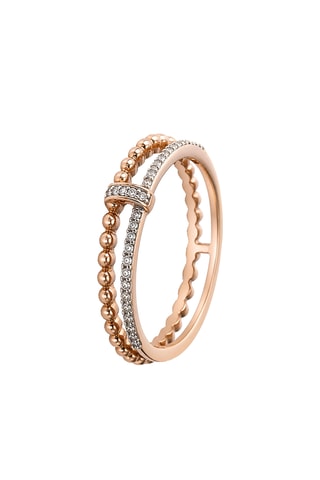 Bague For Life - Or rose et diamants naturels