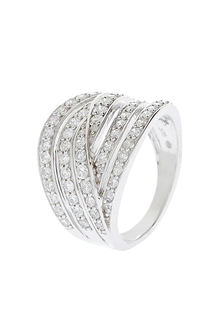 Bague Sensuelle - Or blanc et diamants naturels