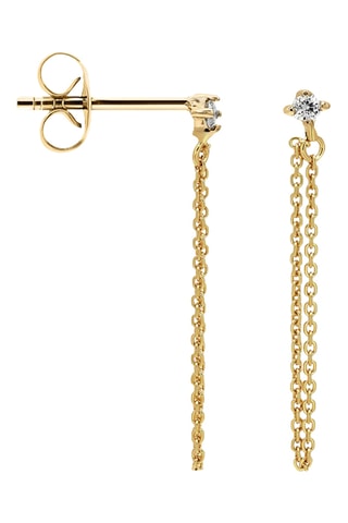 Boucles d'oreilles - Or jaune et diamants naturels