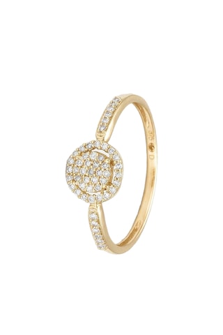 Anello Philomène - Oro giallo e diamanti naturali
