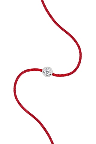 Bracelet Mon délicat rouge - Or blanc et diamant naturel
