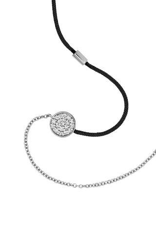 Bracelet Mon Sublime noir - Or blanc et diamants naturels