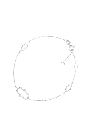 Bracelet Main - Or blanc et diamants naturels