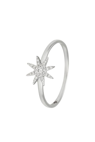 Bague Stella - Or blanc et diamants naturels