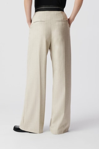 Pantalon droit - Beige