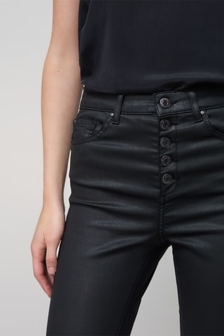 Jean slim taille haute - Noir
