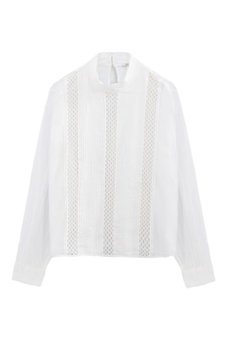 Top en coton biologique - Blanc