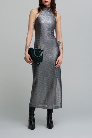 Robe midi - Gris foncé