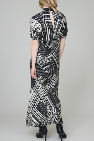 Robe longue - Blanc et noir