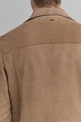 Blouson en cuir d'agneau - Beige - IKKS
